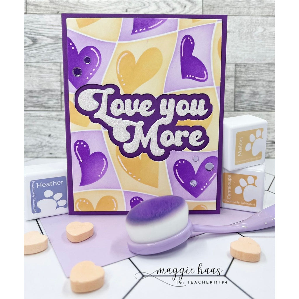 Simon Says Stamp Groovy Love You More Wafer Dies 1249sd To Be Loved Love You Card