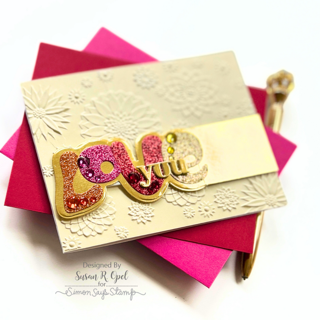 Simon Says Stamp Groovy Love Wafer Dies 1235sd To Love Love You Card