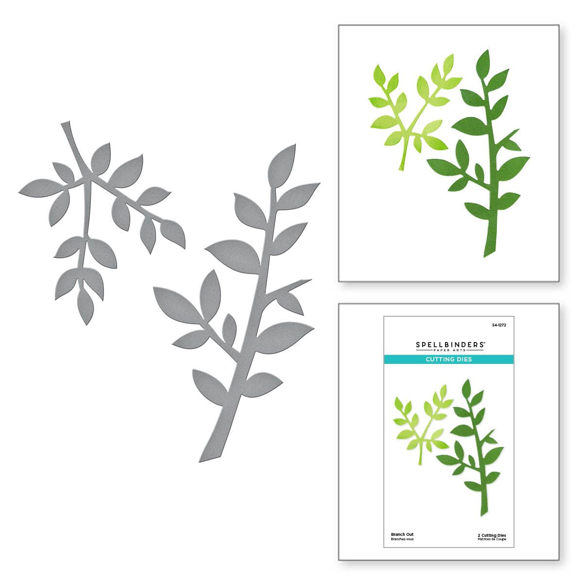 S4-1272 Spellbinders Branched Out Etched Dies branches