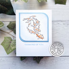Hero Arts Mounted Rubber Stamp Group of Koi h6500 thinking of you