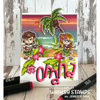 Whimsy Stamps Aloha Kids Clear Stamps KHB201 Ohana