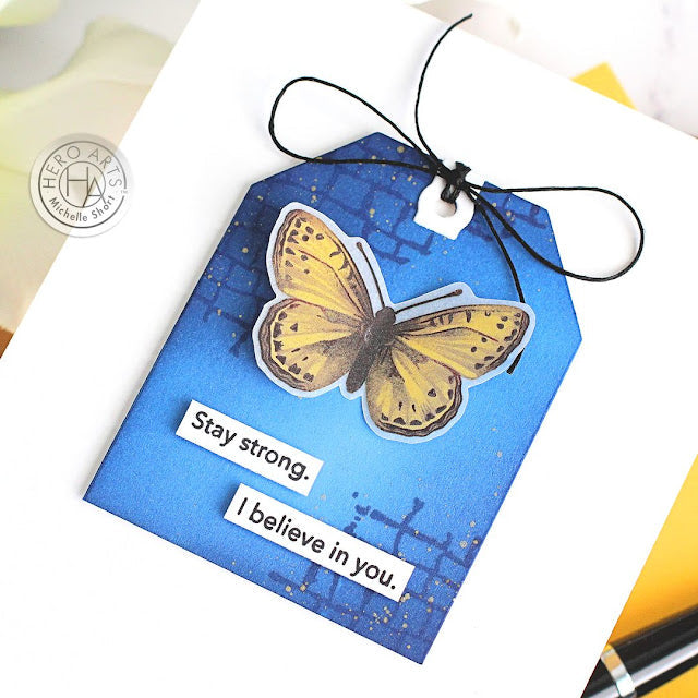 Hero Arts Butterfly Hero Transfers RT108 stay strong
