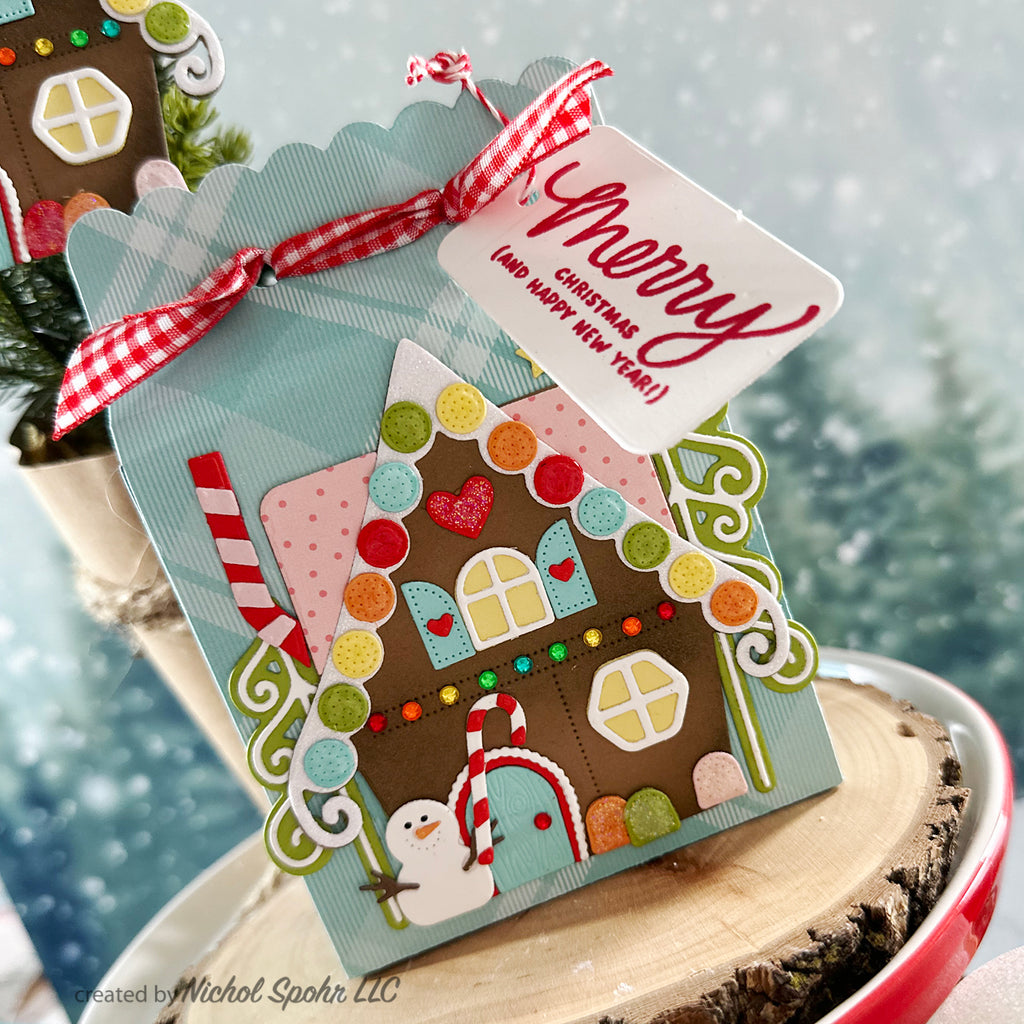 Papertrey Ink GINGERBREAD HOUSE Dies PTI-0531 merry christmas | color-code:ALT01