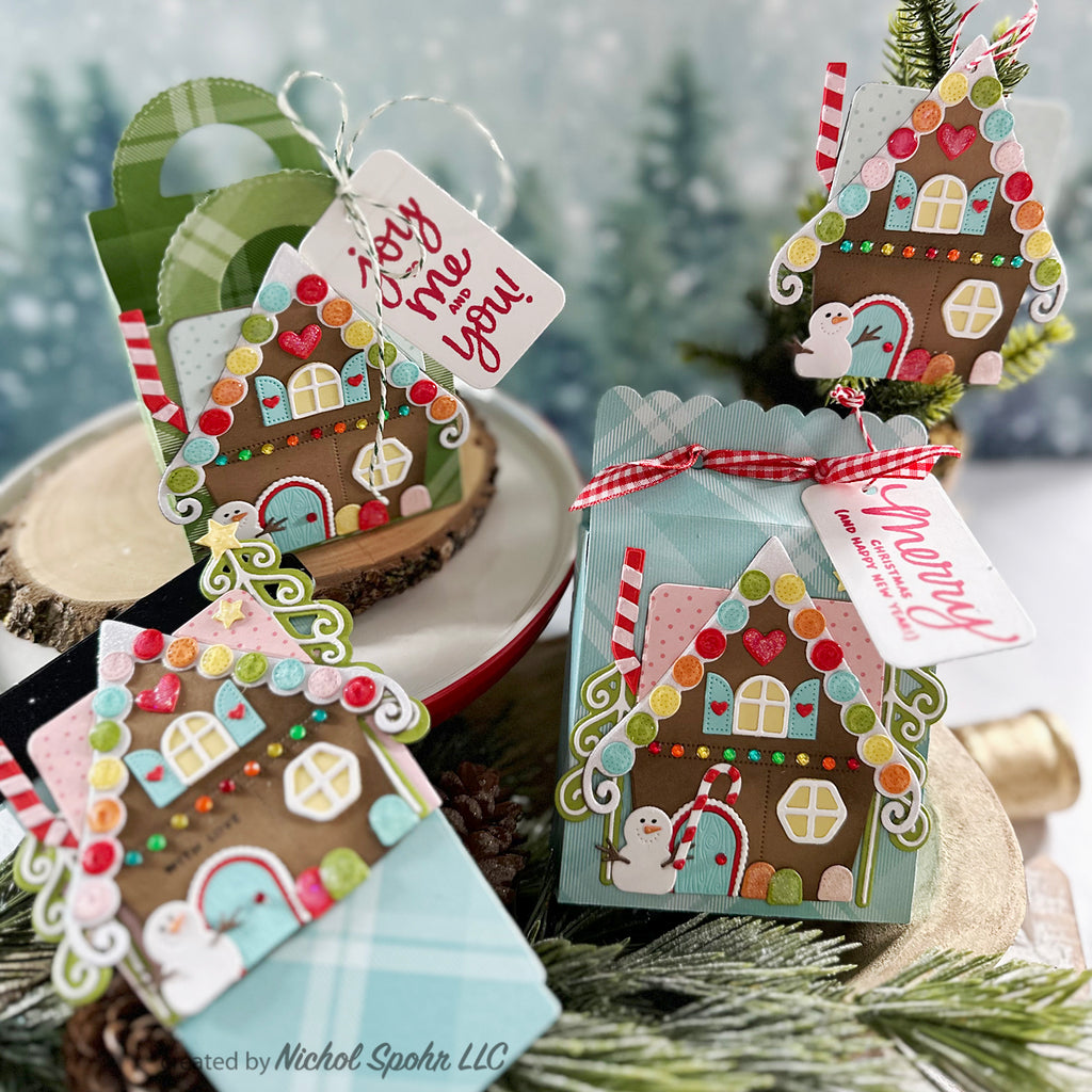 Mama Elephant Clear Stamps JOYFUL GREETINGS christmas bags | color-code:ALT03