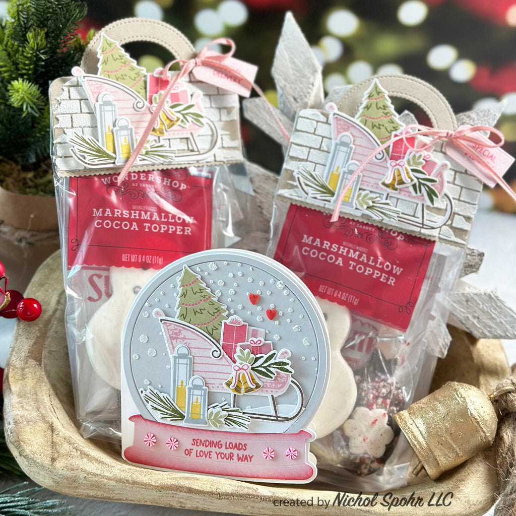 Papertrey Ink Ornament Cloche Clear Stamps 1535 treat toppers | color-code:ALT01