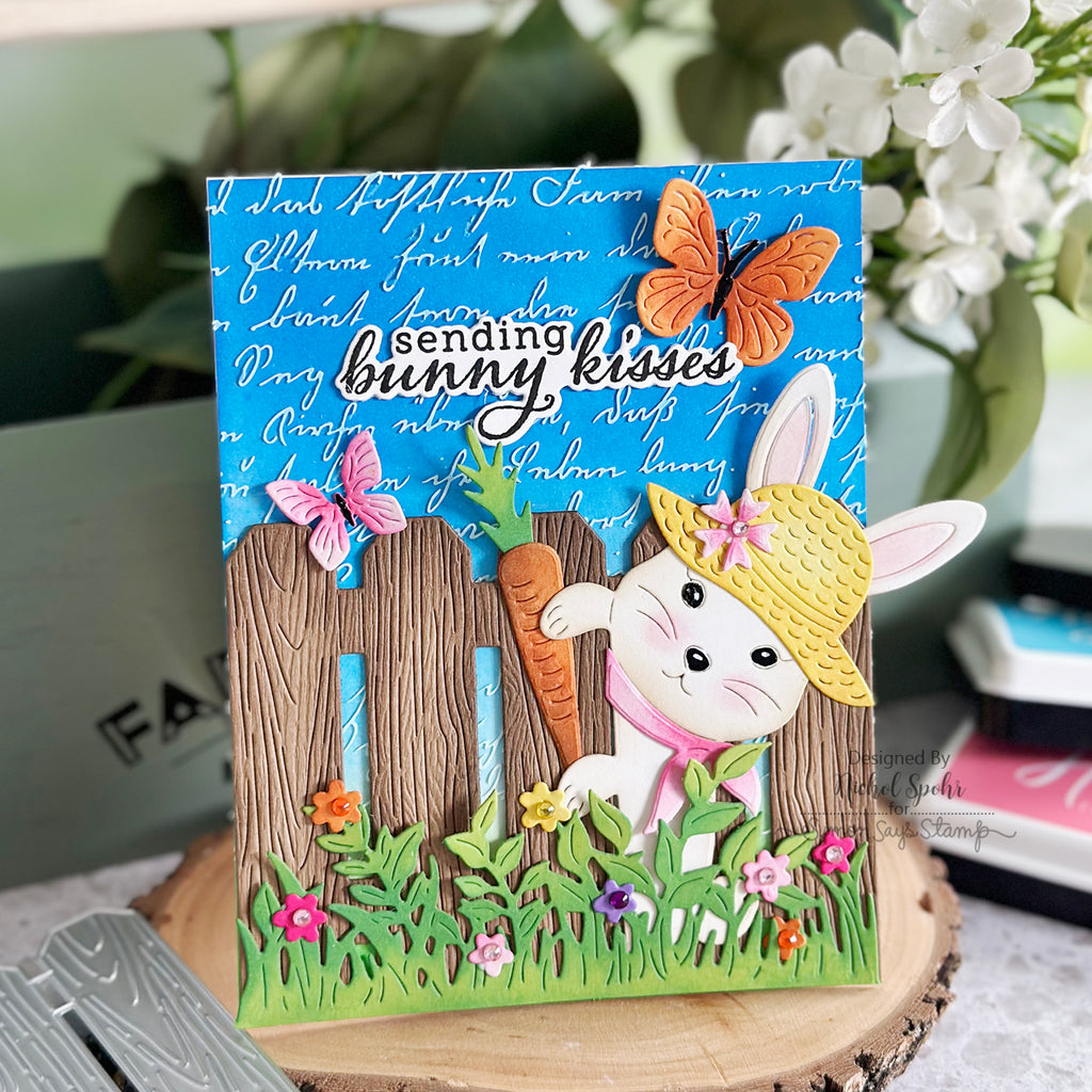 Hero Arts Spring Bunny Clear Stamp and Die Set sb388 bunny | color-code:ALT01