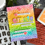 Hero Arts Cling Stamp Positive Script Bold Prints CG911 create | color-code:ALT01