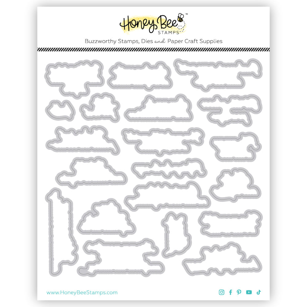 Honey Bee Plane Awesome Dies hbds-598 Detailed Product Image
