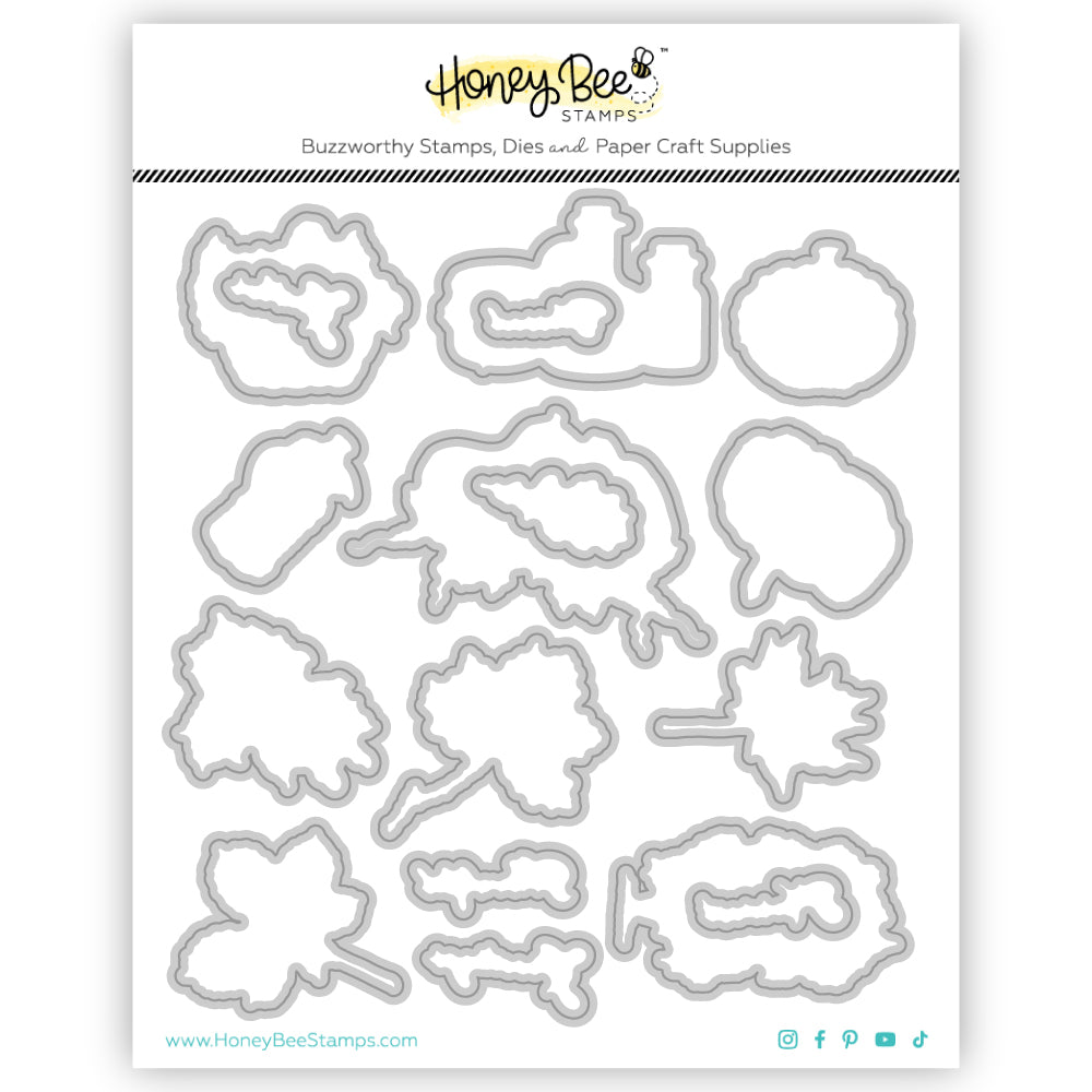 Honey Bee Gallery Wall Fall Cling Stamps And Dies Bundle