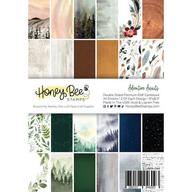 Honey Bee Adventure Awaits 6 x 8.5 Paper Pad hbpa-044