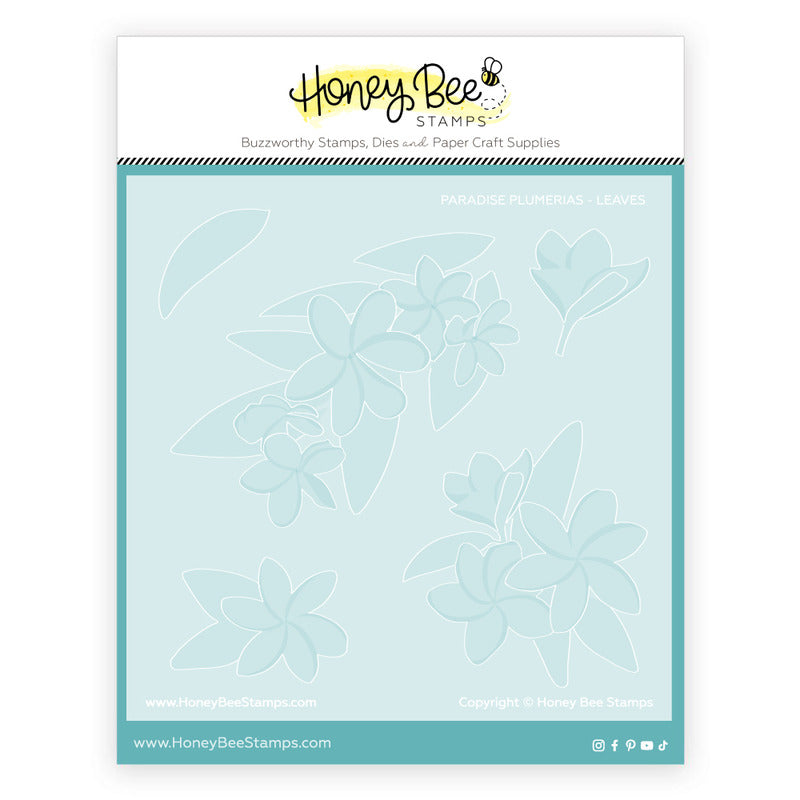 Honey Bee Paradise Plumerias Stencils hbsl-153 Detailed Product View