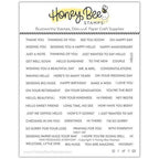 Honey Bee Mini Messages Clear Stamp Set hbst-491