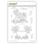 Honey Bee Beach Please Clear Stamps hbst-605