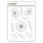 Honey Bee Bloom With Grace Clear Stamps hbst-609