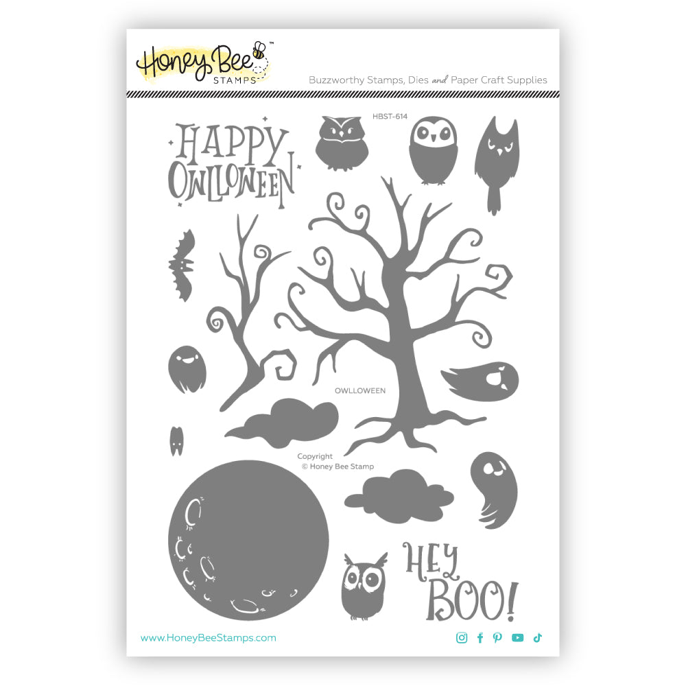 Honey Bee Owlloween Stamps And Dies Bundle