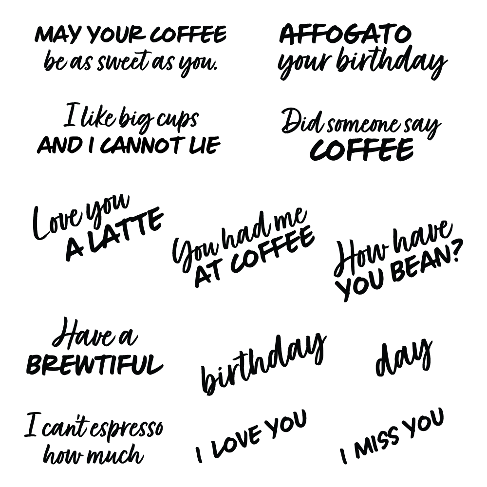 Honey Bee You Had Me At Coffee Clear Stamps And Dies Bundle