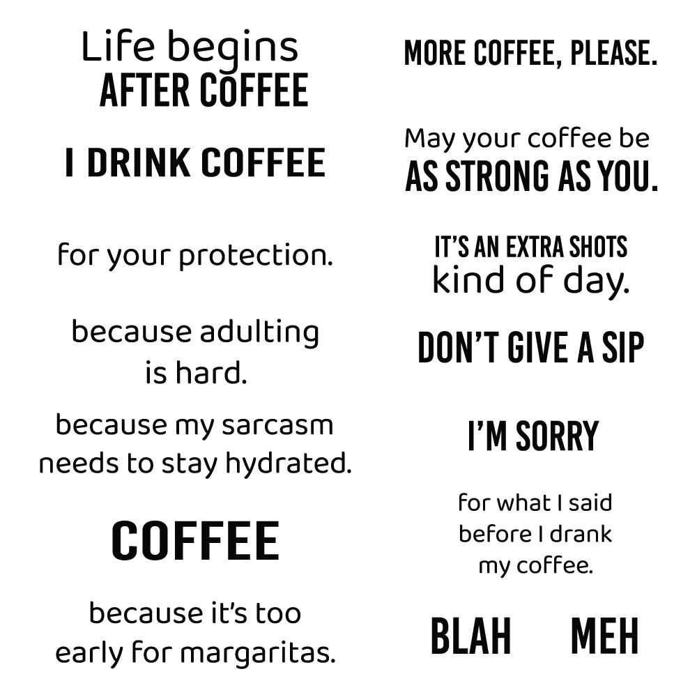 Honey Bee More Coffee Please Clear Stamps And Dies Bundle