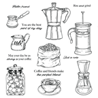 Honey Bee Rise And Grind Cling Stamps And Dies Bundle