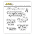 Honey Bee Forever Grateful Clear Stamps And Dies Bundle