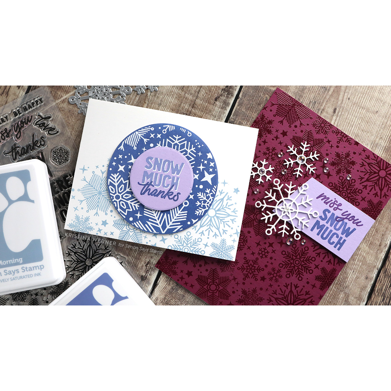 Simon Says Stamp Don't Flurry Be Happy Wafer Dies 1007sdc Snow Cards | color-code:ALT04