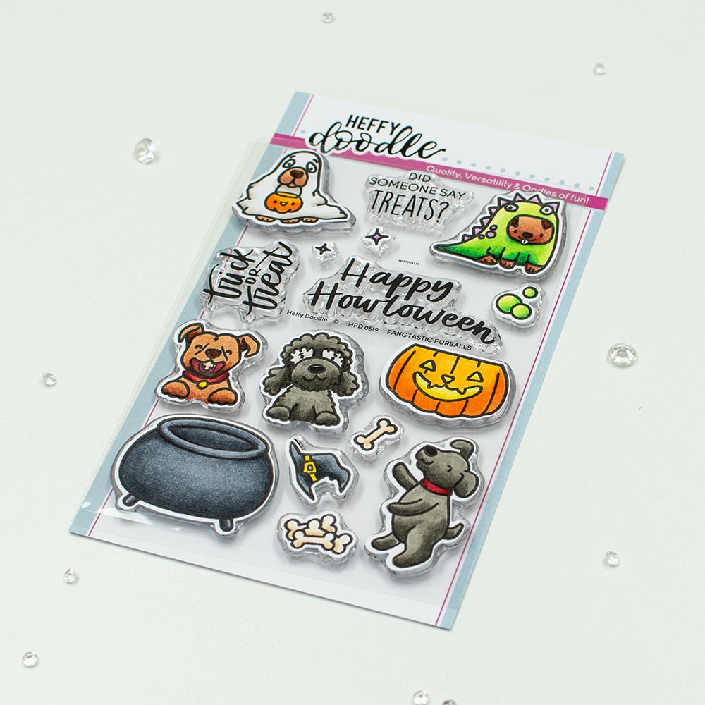 Heffy Doodle Fangtastic Furballs Clear Stamps hfd0519
