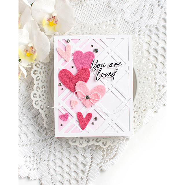 Simon Says Stamp Lots of Hearts Wafer Dies 1548sdc Heart to Heart Love Card | color-code:ALT02