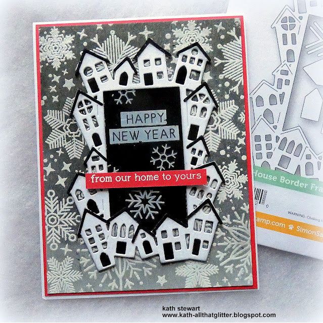 Hero Arts Holiday Message Strips Hero Transfer Rub Ons rt120 happy new year | color-code:ALT01