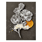 bp-108 Spellbinders Flower Stems Press Plate and Die Set with sympathy