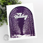 Hero Arts Snowy Night Press Plate and Foil Plate hp101 happy holidays
