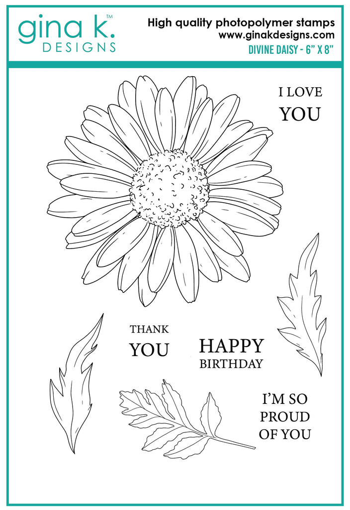 Gina K Designs Divine Daisy Clear Stamps hs47