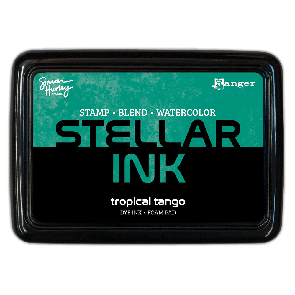 Ranger Simon Hurley Tropical Tango Stellar Ink Pad And Reinker Bundle