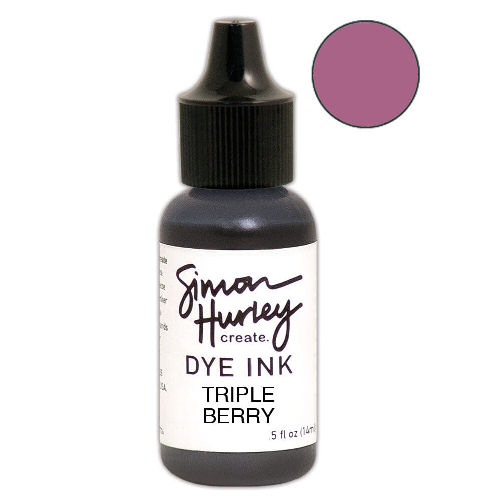 Ranger Simon Hurley Triple Berry Dye Ink Reinker hui67436