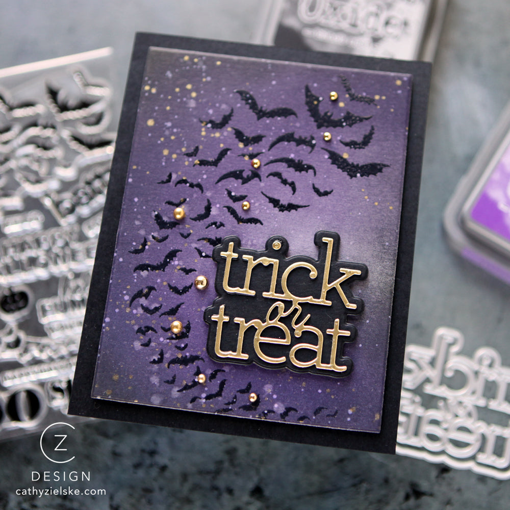 CZ Design Trick or Treat 2 Wafer Dies czd275 STAMPtember Halloween Card | color-code:ALT07