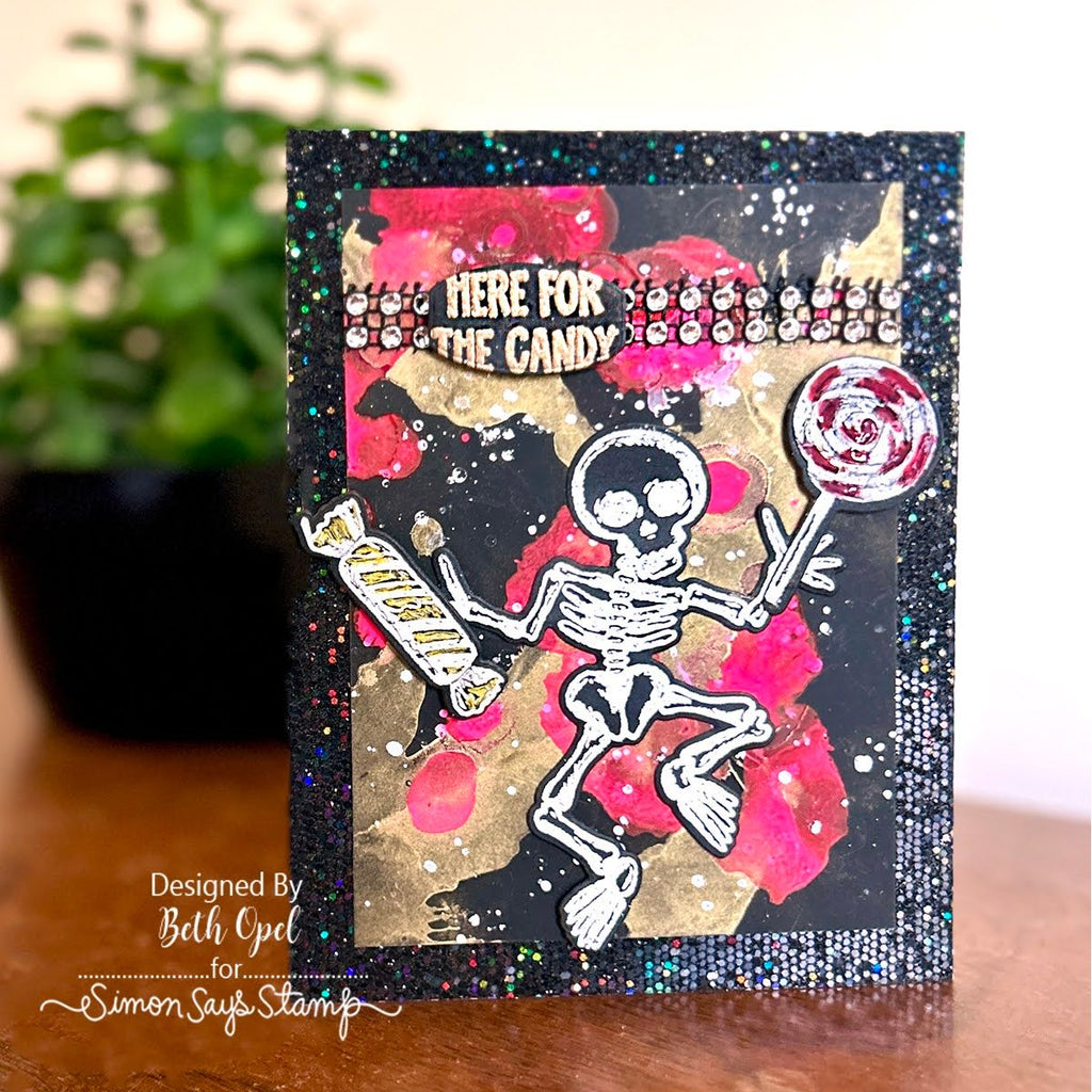 Tim Holtz Cling Rubber Stamps Halloween Doodles cms437