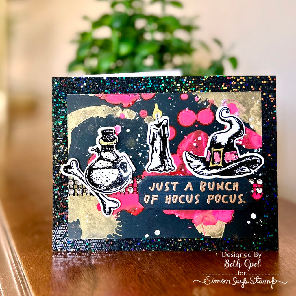 Tim Holtz Cling Rubber Stamps Halloween Doodles cms437