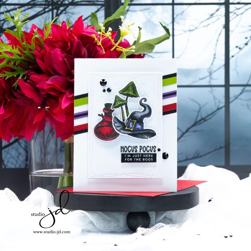 Tim Holtz Cling Rubber Stamps Halloween Doodles cms437