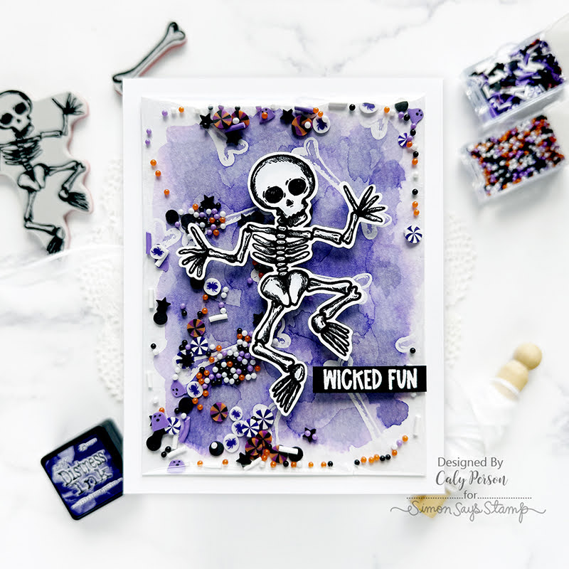 Tim Holtz Cling Rubber Stamps Halloween Doodles cms437