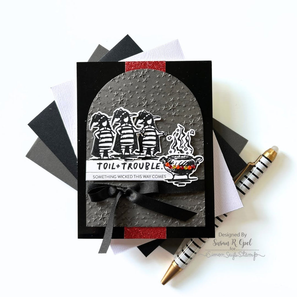 Tim Holtz Cling Rubber Stamps Halloween Sketchbook cms469