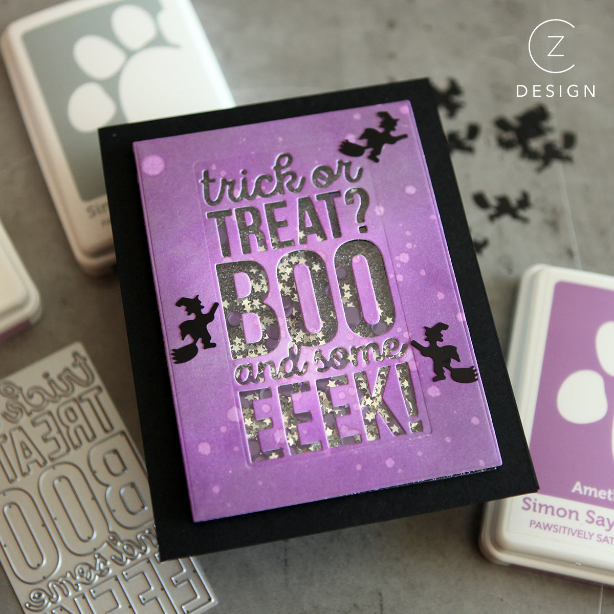 CZ Designs Halloween Stack Wafer Die czd206 Stamptember Halloween Card | color-code:ALT02