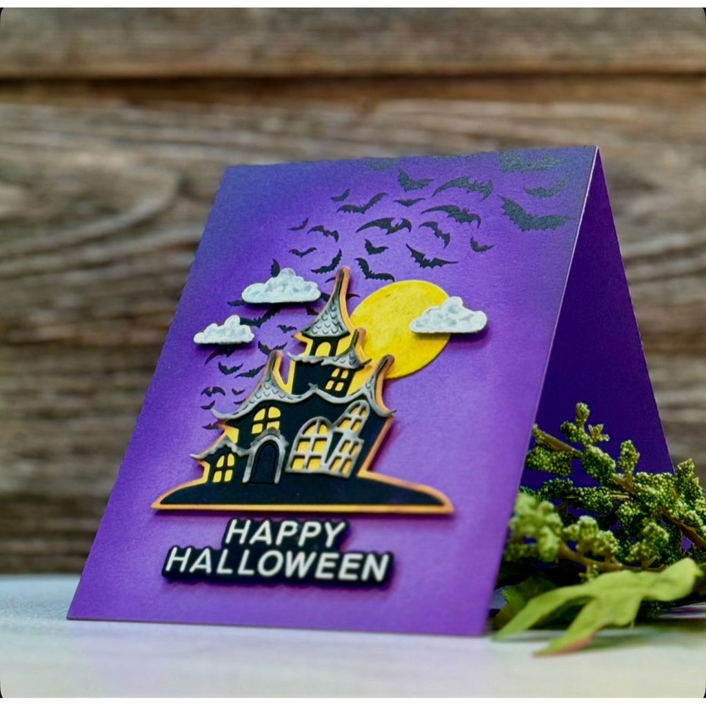 CZ Design Stamps and Dies Halloween Basics set1057hb STAMPtember Halloween Card