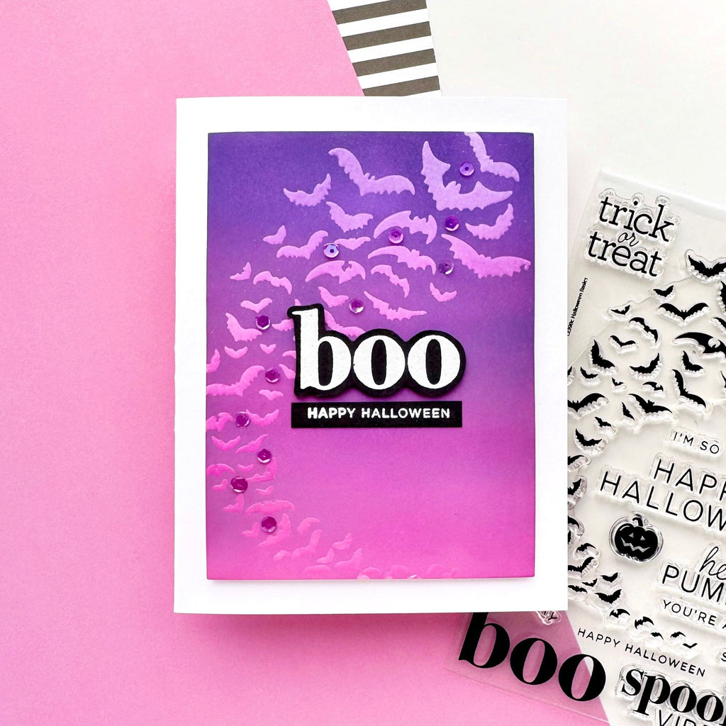 CZ Design Stamps and Dies Halloween Basics set1057hb STAMPtember Halloween Card