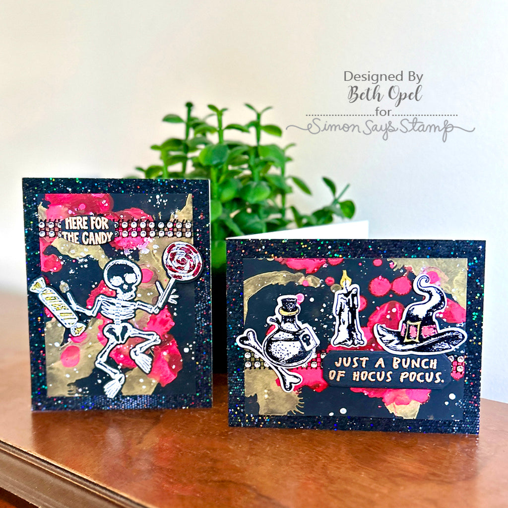Simon Says Stamp Halloween Doodles Wafer Dies 437sss Halloween Cards