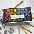 Simon Says Stamp Halloween Doodles Wafer Dies 437sss Halloween Card 