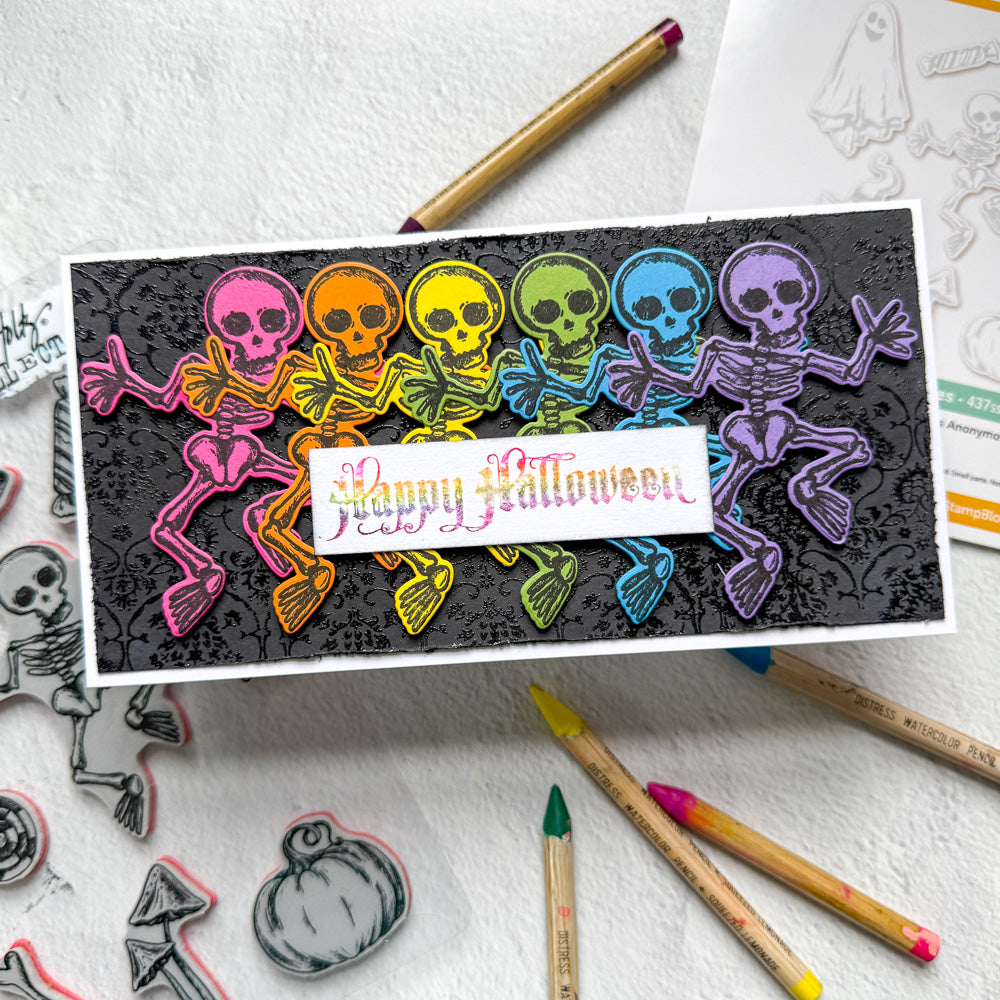 Simon Says Stamp Halloween Doodles Wafer Dies 437sss Halloween Card 