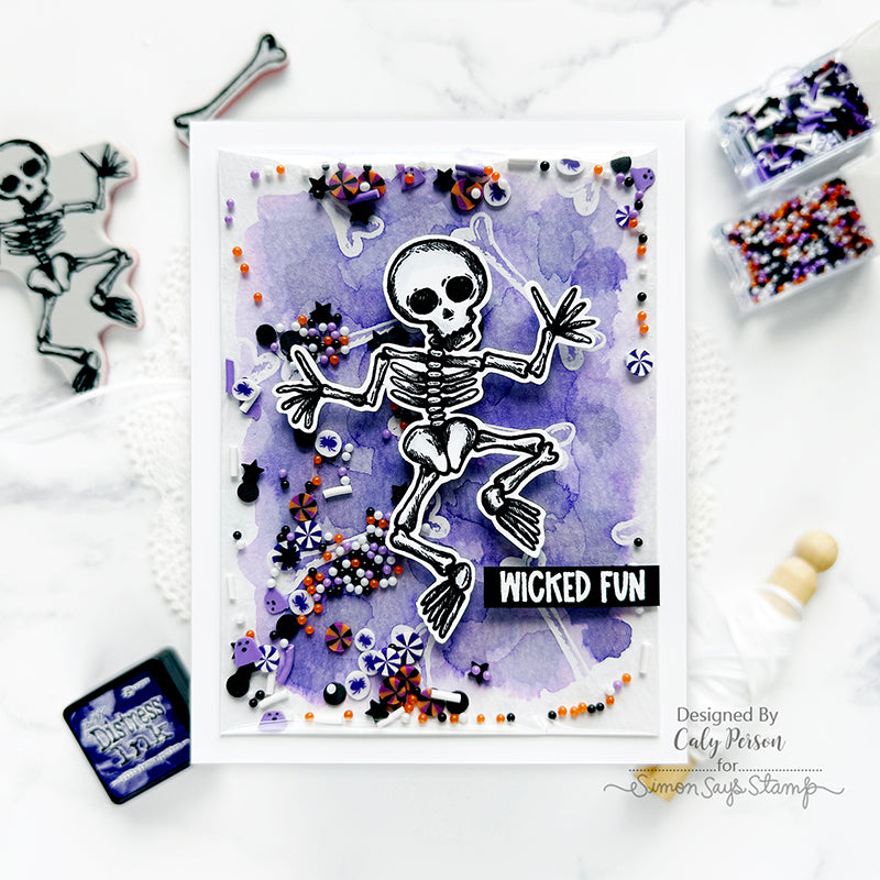 Simon Says Stamp Halloween Doodles Wafer Dies 437sss Halloween Card | color-code:ALT01