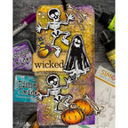 Tim Holtz Halloween Doodles Stamps with Simon Says Stamp Dies Bundle sethd25 Halloween Tag