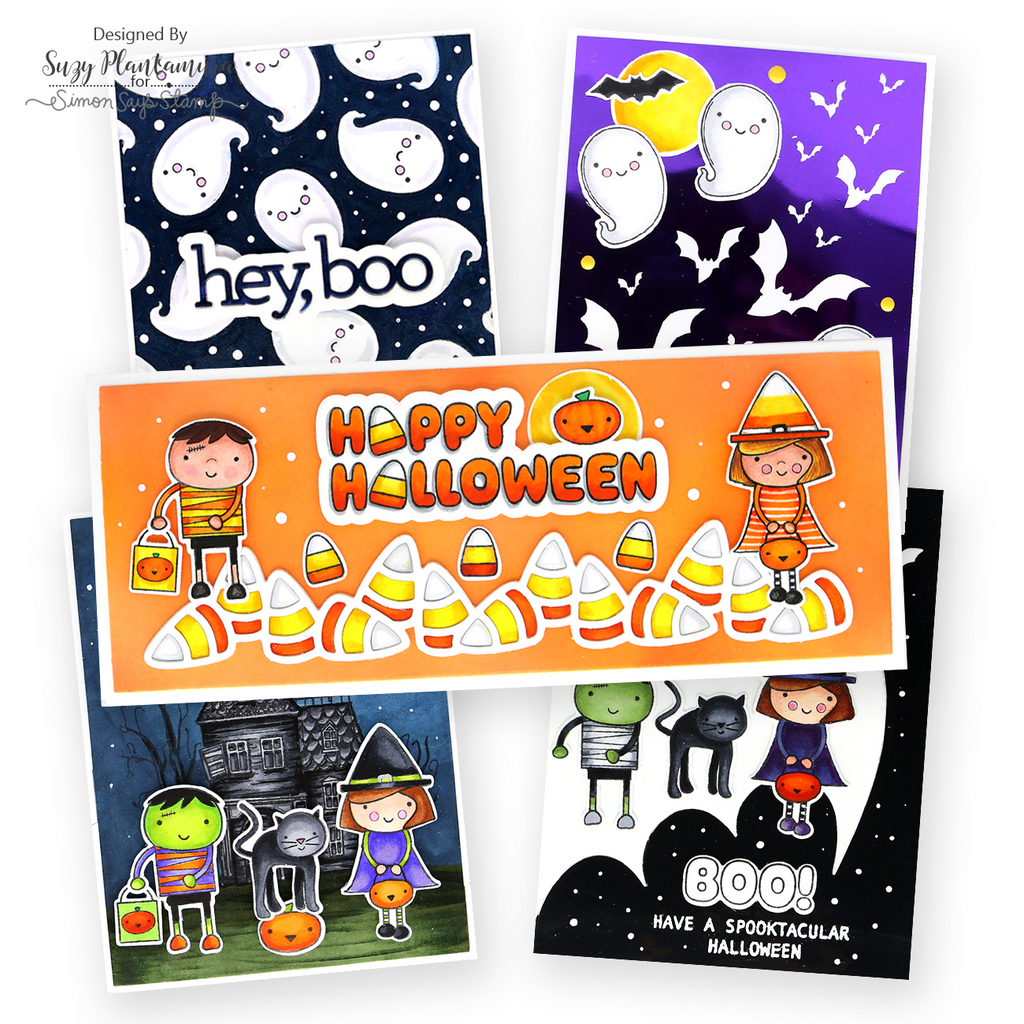 Simon Says Clear Stamps Halloween Friends 3078ssc Cheering for You Halloween Cards | color-code:ALT02