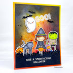 Simon Says Clear Stamps Halloween Friends 3078ssc Cheering for You Halloween Card