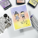 Simon Says Clear Stamps Halloween Friends 3078ssc Cheering for You Halloween Card