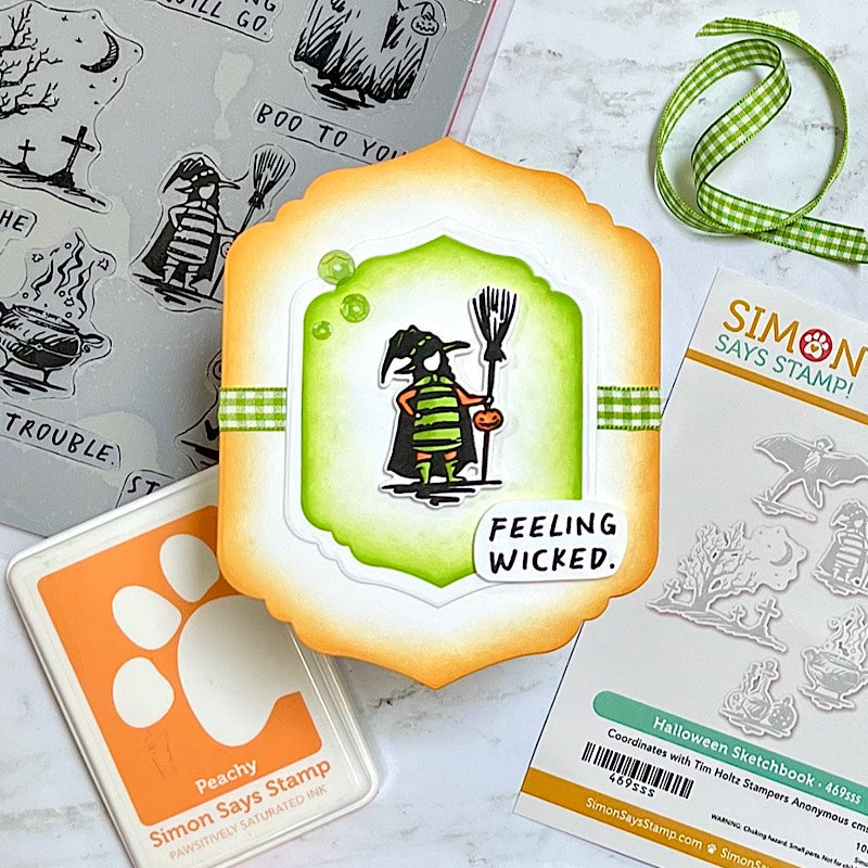 Simon Says Stamp Halloween Sketchbook Wafer Dies 469sss Halloween Card | color-code:ALT04